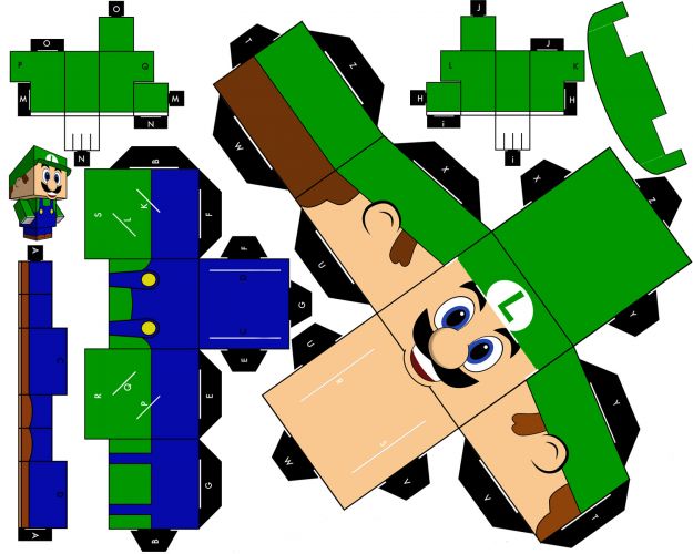bonecos de Minecraft para imprimir,recortar e montar