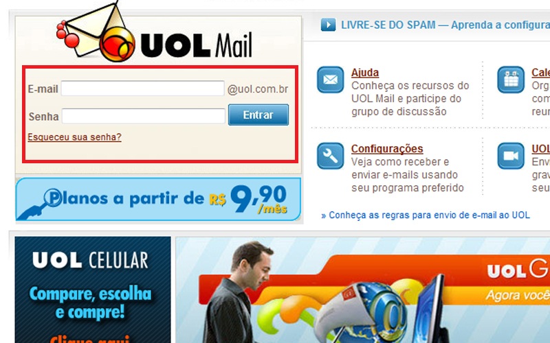 Central de Ajuda - UOL Mail