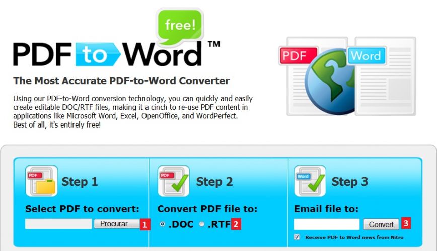 Converter PDF em DOC, DOCX ou RTF fácil e rápido 2º Edição | W O ...