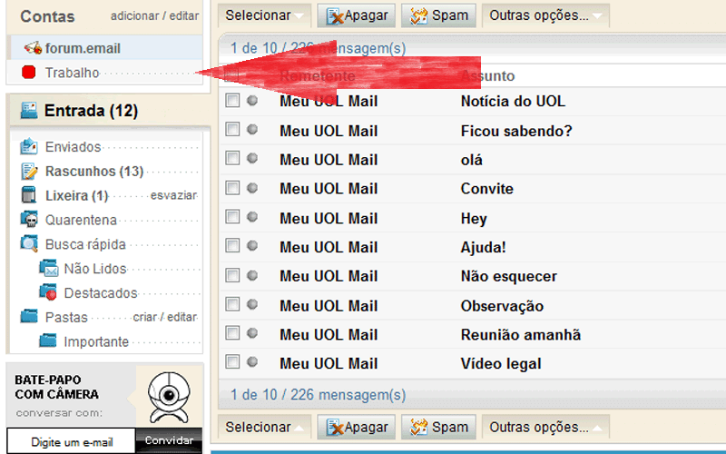 E-mail UOL