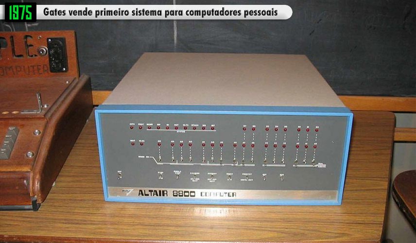 1975 - Gates vende primeiro sistema para computadores pessoais